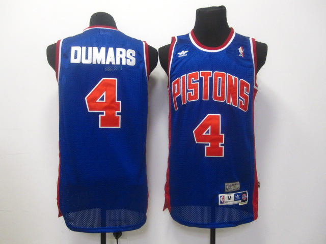  NBA Detroit Pistons 4 Joe Dumars Swingman Throwback Blue Jersey